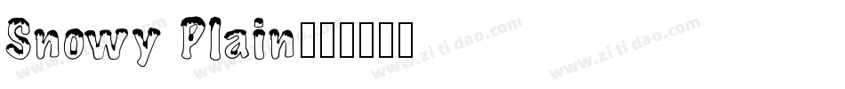 Snowy Plain字体转换